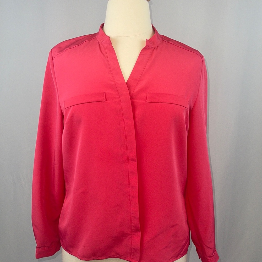 Elementz button down long sleeve top - XL